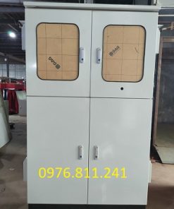 Tủ điện ngoài trời 2 lớp cánh H1800xW1000xD400x1.5mm