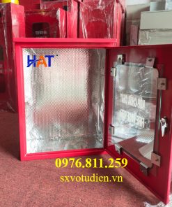 TỦ INOX CÁCH NHIỆT NGOÀI NHÀ H780xW600xD300mm CÓ MÁI